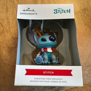 Disney Blue and Red Stitch Ornament